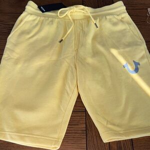 True Religion Yellow Men's Shorts